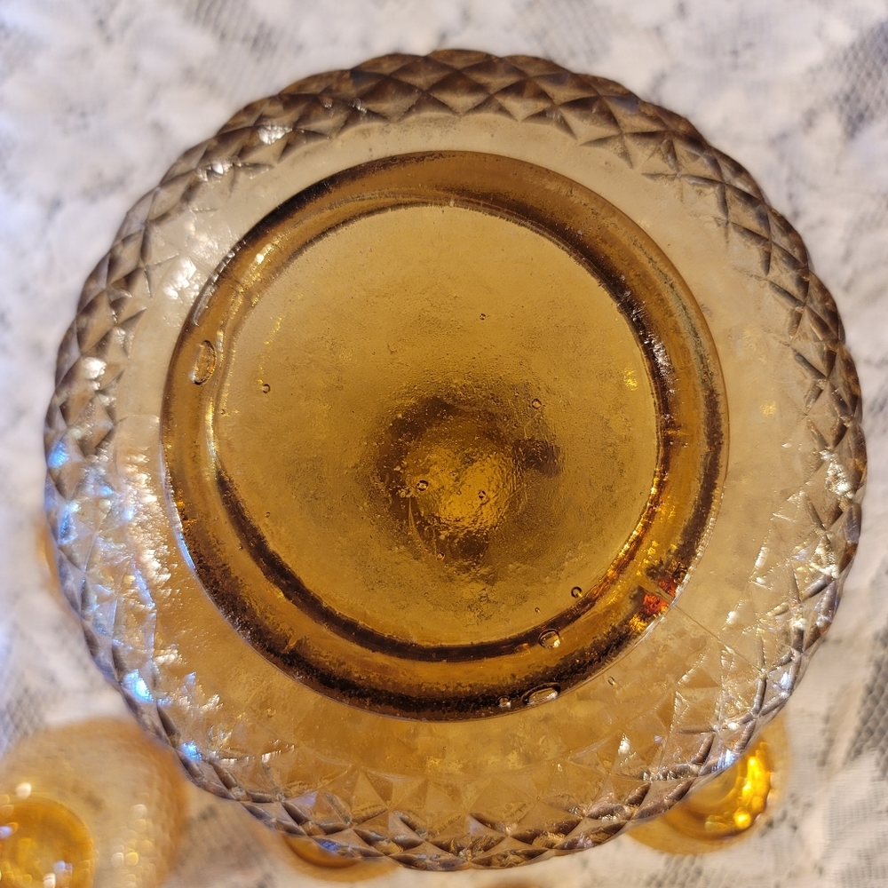 MCM Empoli Amber Glass Decanter Set - Picture 13 of 15